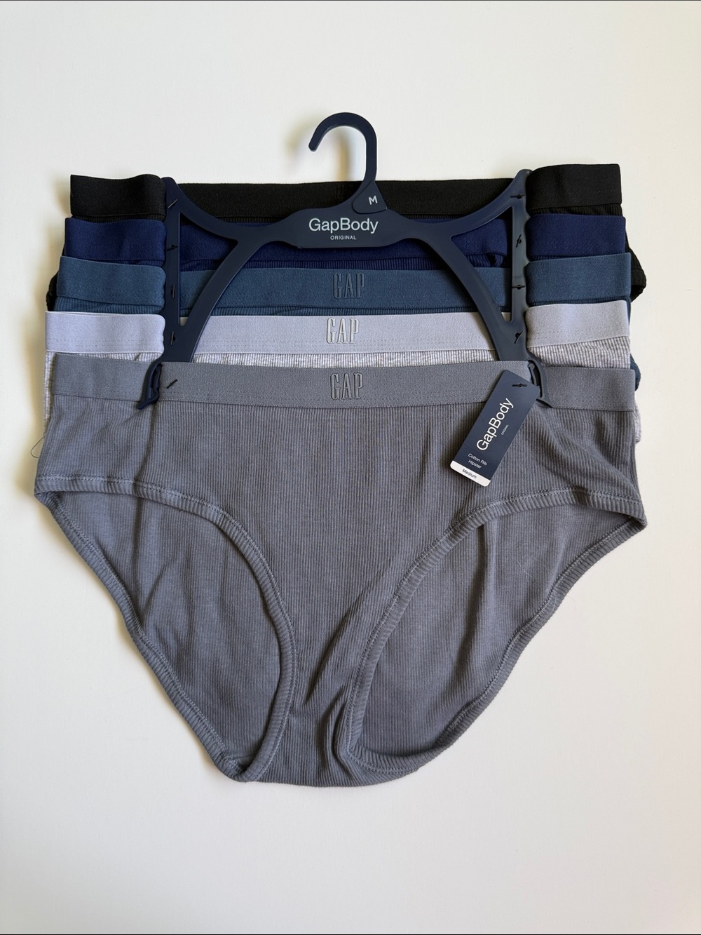GAP COTTON RIB HIPSTERS SZ M NEW!